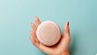 © Rodica - Mature hands holding voice smart speaker to control smart home devices.  Senior using  personal voice assistant at home, gadget, smart home and automation
