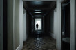 An image that instills fear, featuring a claustrophobic or disorienting setting with a haunting environment.