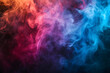 Ätherisches Farbspiel: Mystischer Rauchhintergrund in verschiedenen Farben