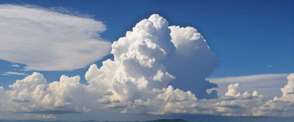 Wall Mural - Realistic Cloud Vector Set on Transparent Background