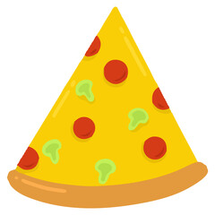 Poster - cheese pizza illustration