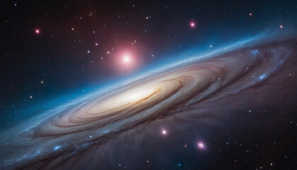 Wall Mural - vibrant cosmic nebula cloudscape