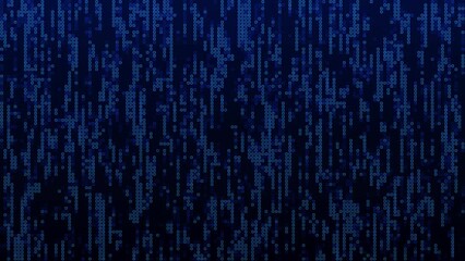 Leinwandbilder - Seamless animated abstract background of blue squares. Abstract gradient background. Background for web design. Small square simple computer mosaic blocks. 3D rendering. 4K animation.