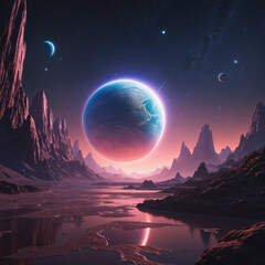 Wall Mural - dreamy world on clear backdrop