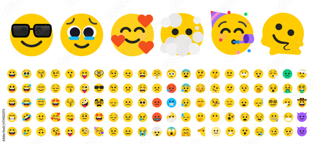 emoticons Stock Vector | Adobe Stock