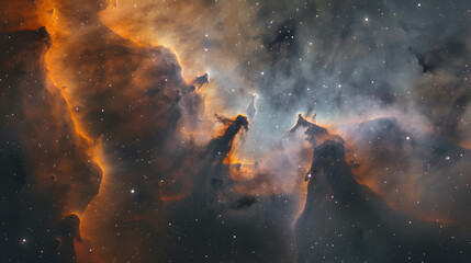 Wall Mural - colorful space galaxy cloud nebula. stary night cosmos. universe science astronomy. supernova backgr