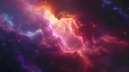 Wall Mural - colorful space galaxy cloud nebula. stary night cosmos. universe science astronomy. supernova backgr