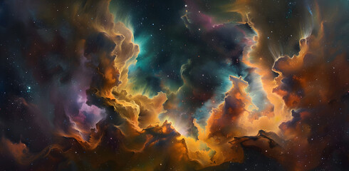 Wall Mural - colorful space galaxy cloud nebula. stary night cosmos. universe science astronomy. supernova backgr