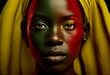 Afrique (Vert Jaune Rouge). Generative AI