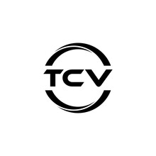 TCV Letter Logo Design With White Background In Illustrator, Cube Logo, Vector Logo, Modern Alphabet Font Overlap Style. Calligraphy Designs For Logo, Poster, Invitation, Etc.