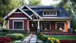 New and Modern colorful Craftsman Cottage House.