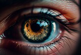 Fototapeta  - Eye disease - cataract - clouding of the lens. Generative AI