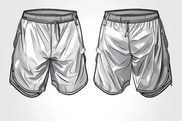 Sticker - Men's basketball shorts that are perfect for playing sports or casual wear