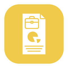 Canvas Print - Business Report Icon