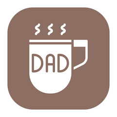 Canvas Print - DAD Mug Icon