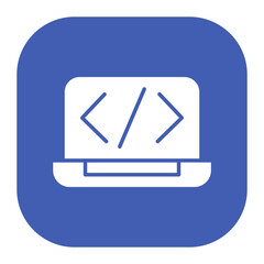 Poster - Laptop Coding Icon