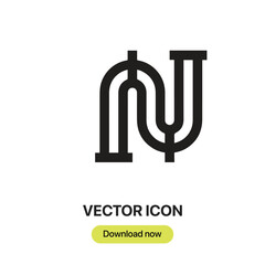 Poster - Plumbing icon vector. Linear-style sign for mobile concept and web design. Plumbing symbol illustration. Pixel vector graphics - Vector.	