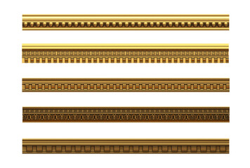 Wall Mural - Set of antique classical architectural cornices