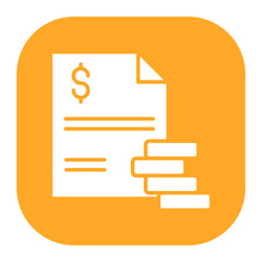 Canvas Print - Balance Sheet Icon