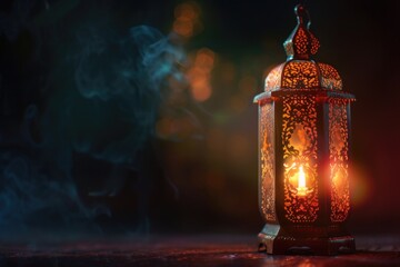 Poster - A lit candle sitting on top of a wooden table. Perfect for creating a cozy and intimate atmosphere. Ideal for home decor, relaxation, and meditation-themed projects