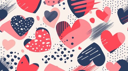 Poster - A collection of hearts arranged on a white surface. Perfect for expressing love and affection in various projects