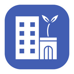 Sticker - Eco Hotel Icon