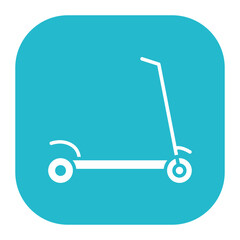 Sticker - Kick Scooter Icon