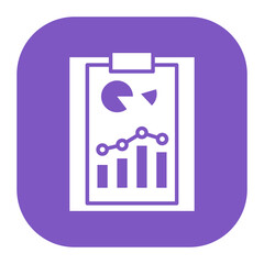 Canvas Print - Bar Chart Icon