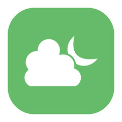 Poster - Cloudy Night Icon