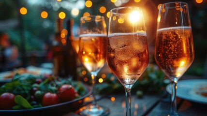 Celebration Toasting Outdoor Dining