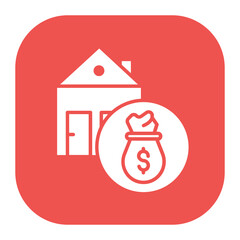 Wall Mural - House Money Icon