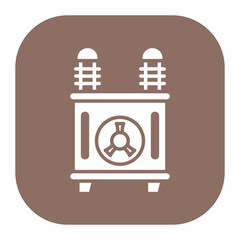 Canvas Print - Power Transformer Icon