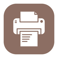 Canvas Print - Printer Icon