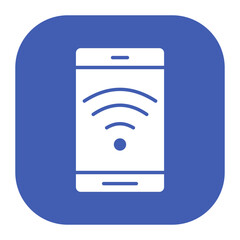 Canvas Print - Mobile Wifi Icon