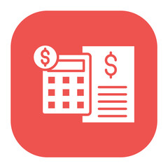 Canvas Print - Budget Calculations Icon