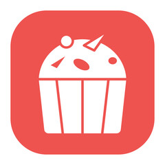 Canvas Print - Cupcake Icon