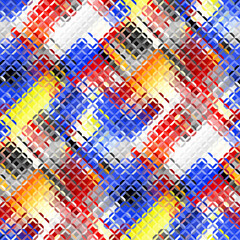 Poster - Low poly style seamless pattern. Tileable image. Small squares with glass effect. Seamless diagonal glass mosaic pattern.