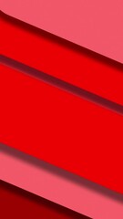 Wall Mural - white color diagonally moving thick stripes of lines moving, red color background. abstract geometri