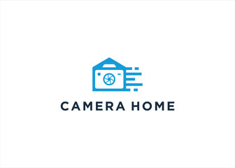 Creative Home and Camera combination logo design inspiration