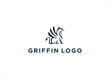 Griffin logo design vector illustration