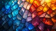 © soysuwan123 - Stained glass window background with colorful abstract.