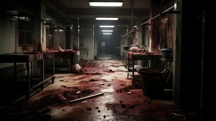 Fototapeta terror bloody horror hospital