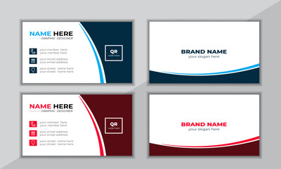 creative template modern business card.