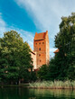 Trakai castle walls and corner tower, Lithuania
