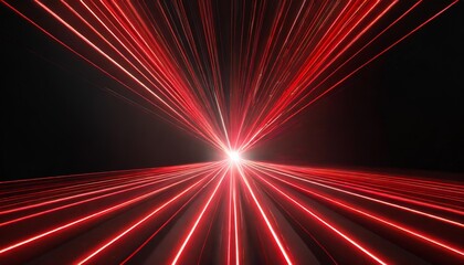 Wall Mural - red realistic laser beam background laser rays iolated on black background modern style abstract bright shiny lasers pattern vector illustration