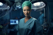 A female surgeon in the Operating Theatre