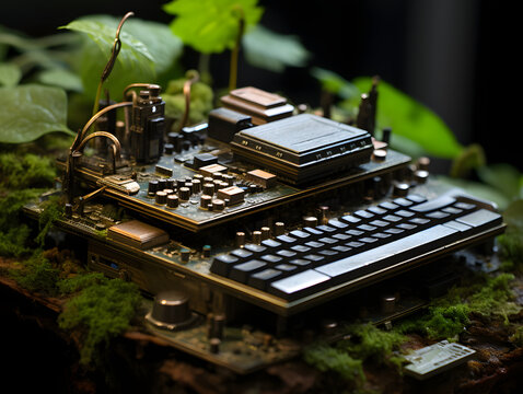 credit card on the keyboard