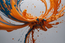Colorful Paint Splash Abstract Background