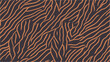Tiger skin - seamless pattern. Abstract zebra pattern vector illustration. Nature's Beauty. Abstract modern zebra seamless pattern. Hand-drawn abstract fur print. Striped pattern.