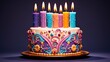wish three birthday candle
